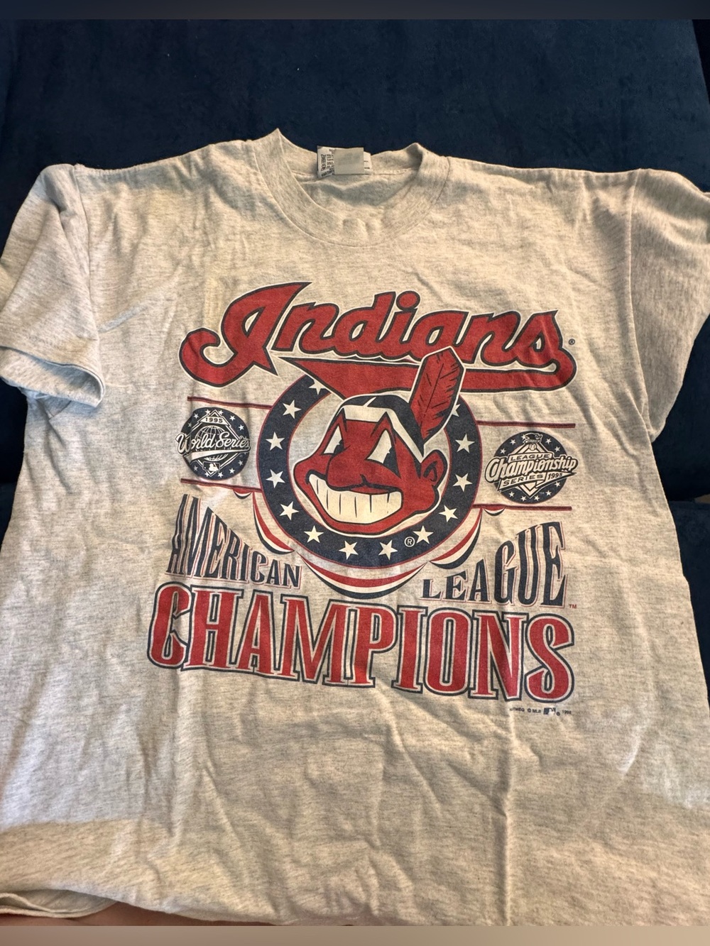 vintage total cotton indians shirt